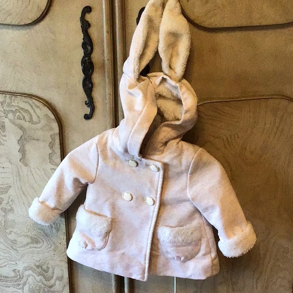 🌷PIPER AND POSIE 0-3 MONTH JACKET WITH BUNNY EARS - Picture 1 of 5